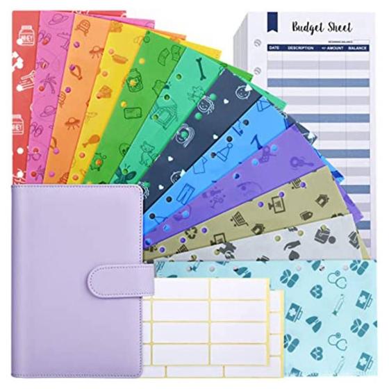 Imagem de 25pcs Notebook A6 Creative Binder, Envelope de Dinheiro de Pvc