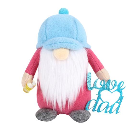 Imagem de 2pcs Dia dos Pais Gnome Doll Dwarf Plush Doll Decorações Ho