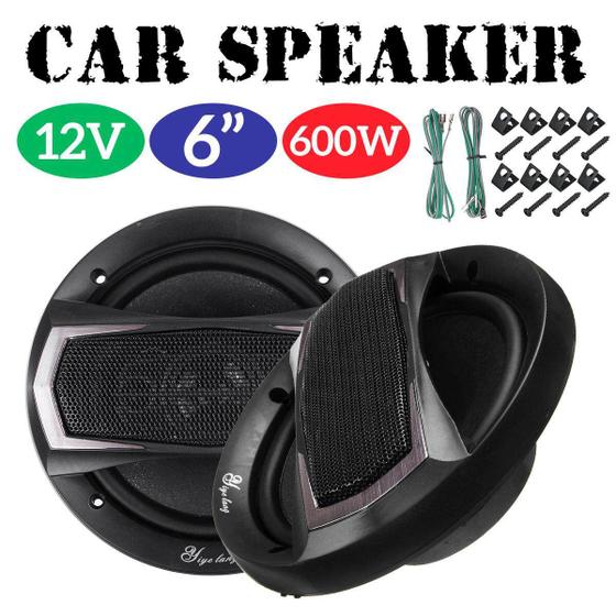 Imagem de 2pcs/pair 12V 6 polegadas 600W carro porta subwoofer áudio