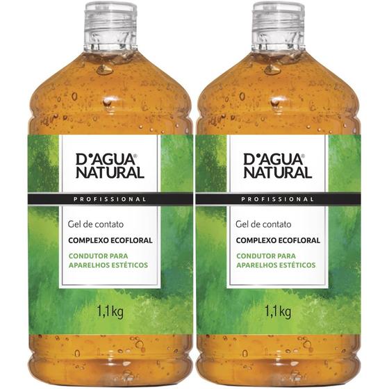 Imagem de 2UN Gel Condutor Eletroterapia Ecofloral 1,1KG Dagua Natural