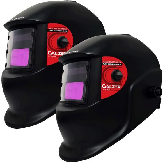 Imagem de 2un Máscara De Solda Automática Com Regulagem DIN 9 a 13 - Galzer