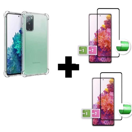 Imagem de 2UN Película Cerâmica 9D + 1UN Capinha Anti Impacto Para Samsung Galaxy S20FE Transparente