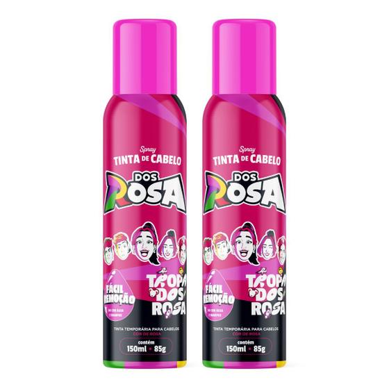 Imagem de  2un Tinta Temporária Spray Rosa Dos Rosa Da Emilly Vick Para Cabelos