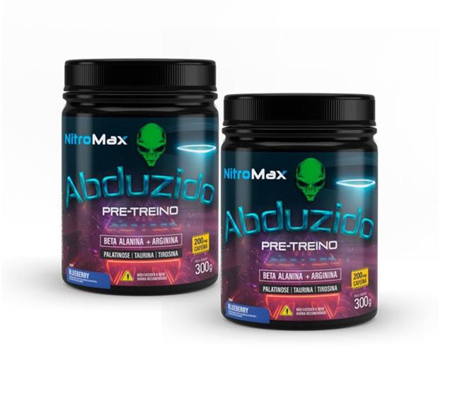 Imagem de 2X Abduzido Pre Treino Nitro Max Blueberry 300G