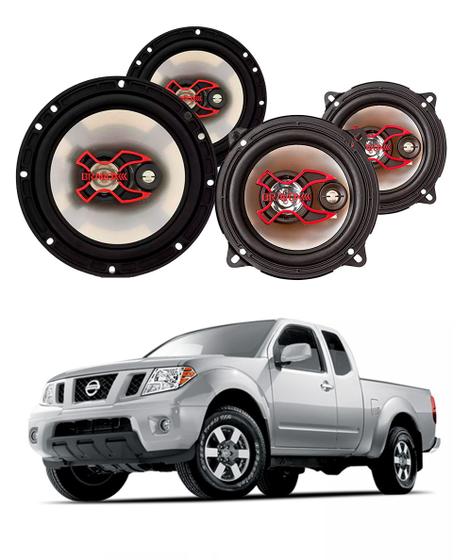 Imagem de 2x Alto Falantes 6" Polegadas + 2x 5" Polegadas 100W RMS Triaxial B3x60x/B3x50x Nissan Frontier