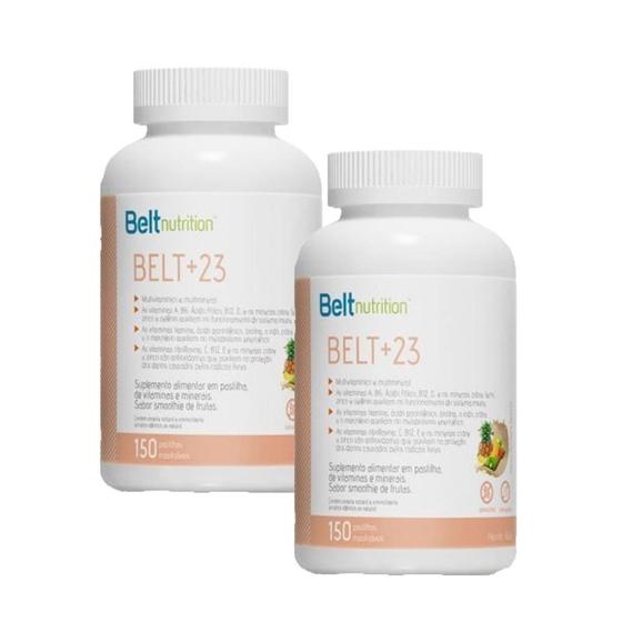 Imagem de 2X Belt+23 Smoothie Frutas-150 Pastilhas Mastigáveis