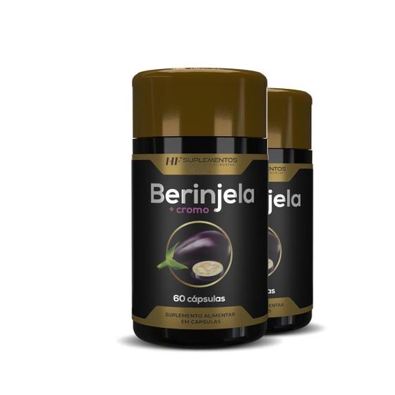 Imagem de 2X Berinjela + Cromo Premium 60Caps Hf Suplementos