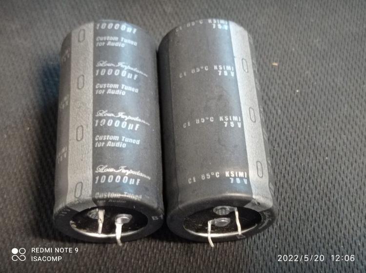 Imagem de 2x Capacitor Eletrolitico 10000uf/75v Snap-in 85º 30x60mm