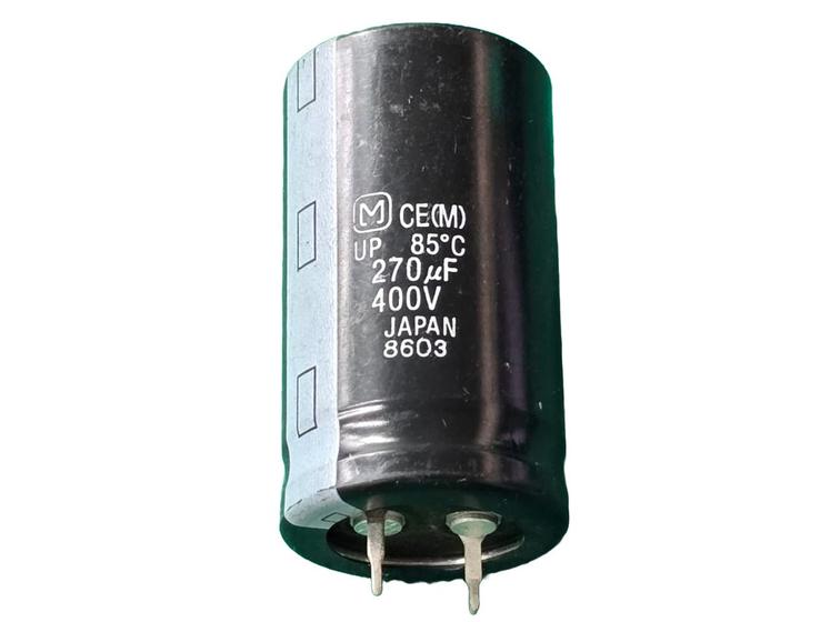 Imagem de 2x Capacitor Eletrolitico 270uf/400v Snap-in 85 25x45mm