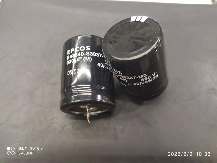 Imagem de 2x Capacitor Eletrolitico 330uf/385v Snap-in 85 30x40mm
