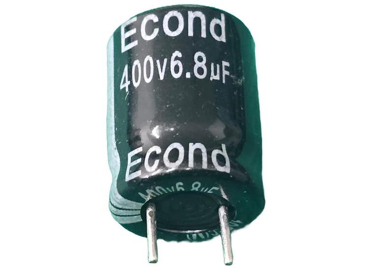 Imagem de 2x Capacitor Eletrolitico 6,8uf/400v 105 10x13mm Econd