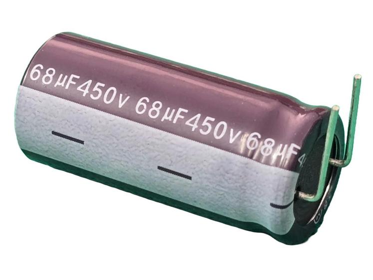 Imagem de 2x Capacitor Eletrolitico 68uf/450v 105 16x36mm Lelon