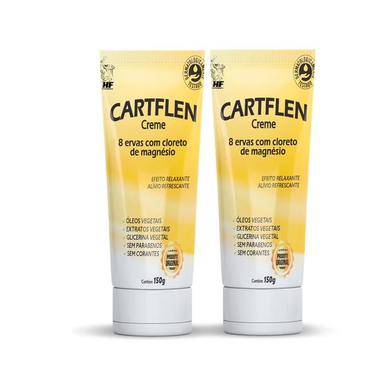 Imagem de 2x cartflen creme massagem cloreto de magnesio