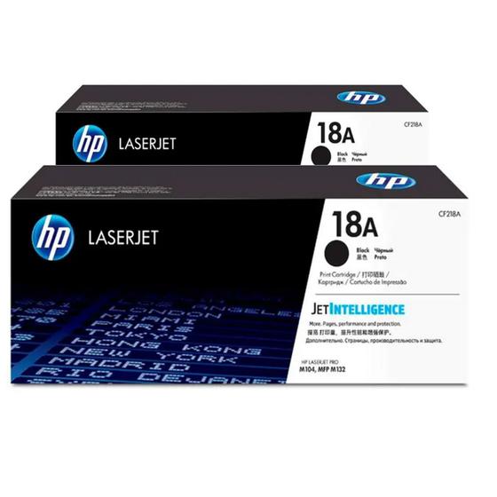 Imagem de 2X Cartucho de toner  18A preto M104w, M132fw, M132nw CX 1 UN