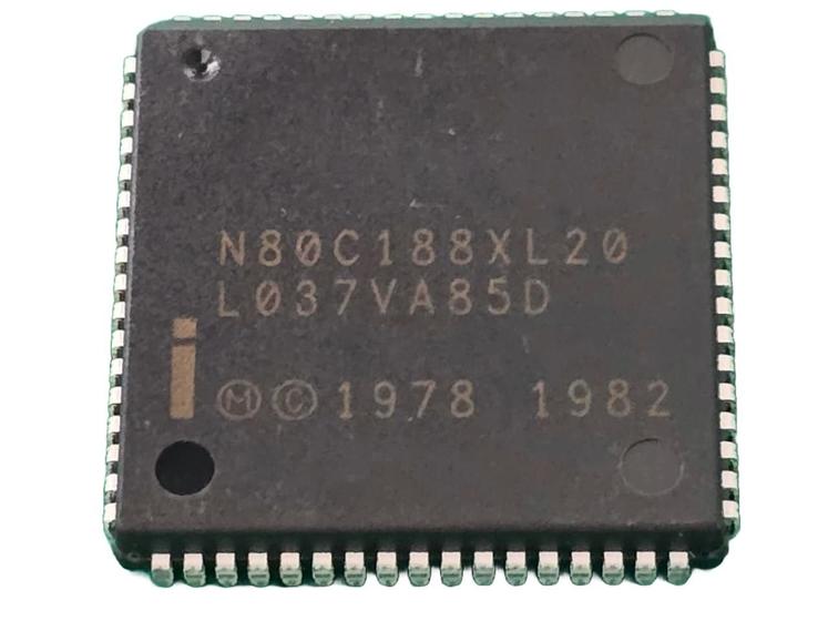 Imagem de 2x Circuito integrado N80c188xl20 Plcc Intel