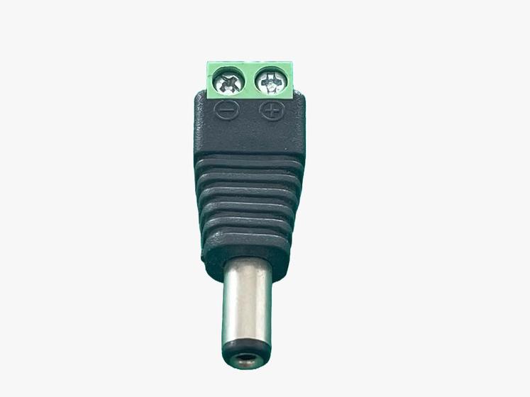 Imagem de 2x Conector Plug P4 2,1mm Com Borne