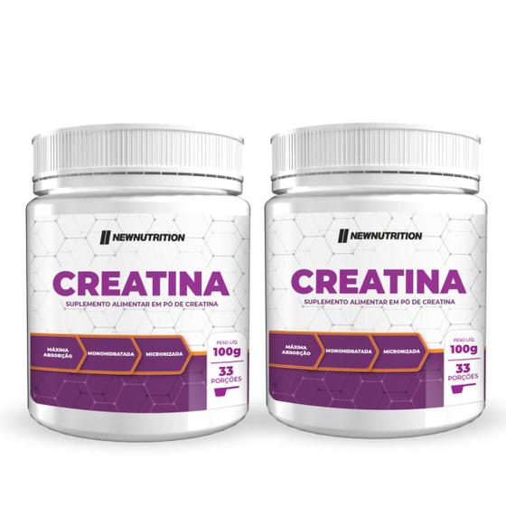 Imagem de 2x Creatina 100g Micronizada Monohidratada New Nutrition