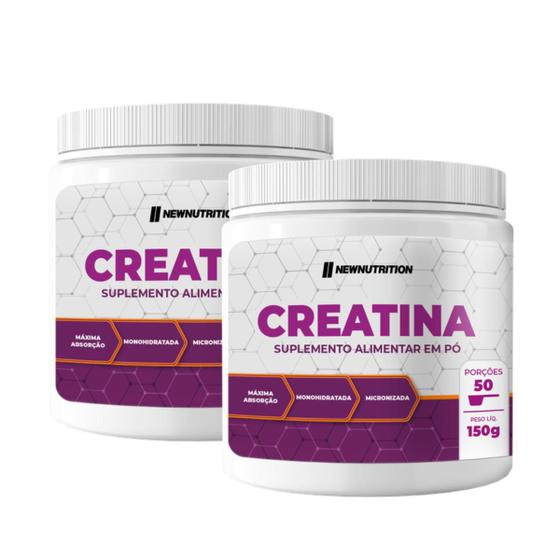 Imagem de 2x Creatina Monohidratada New Nutrition 150g