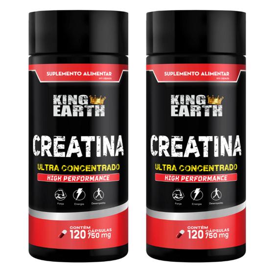 Imagem de 2x Creatina Ultra Concentrada alta performance 750mg 240cps