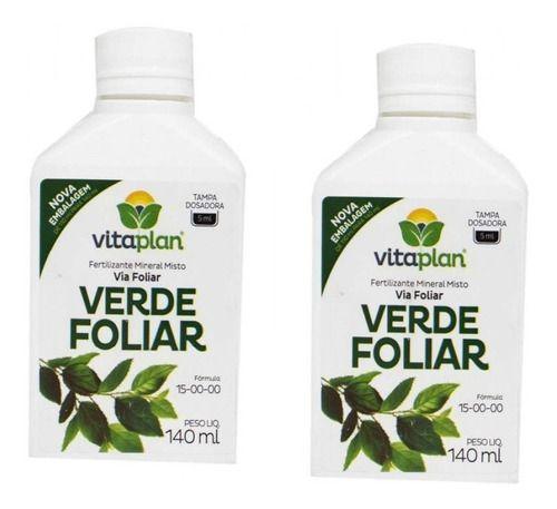 Imagem de 2X Fertilizante Verde Foliar 140ml VITAPLAN