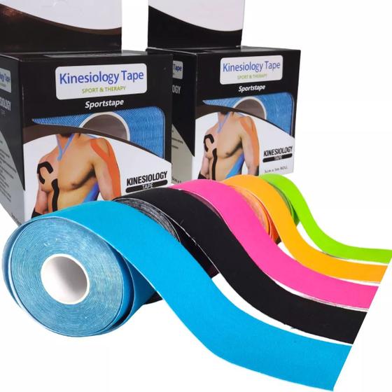 Imagem de 2x Fita Kinesio Tape Fisioterapia Bandagem Taping Muscular
