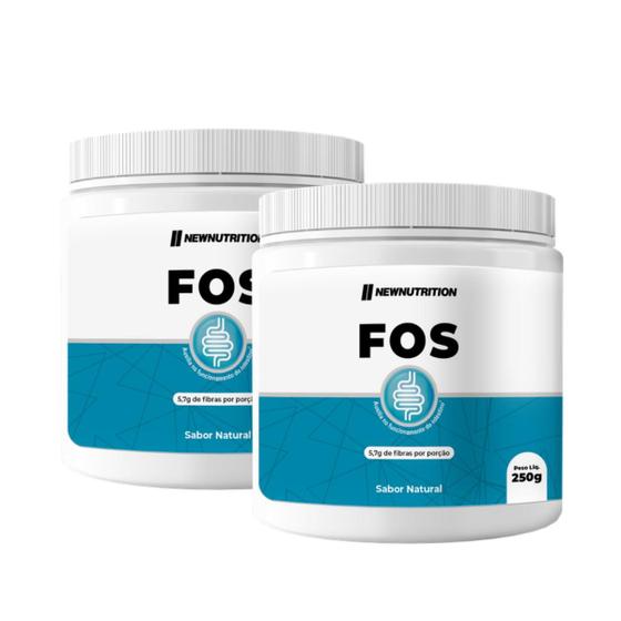 Imagem de 2x FOS Frutooligossacarídeos Fonte De Fibra New Nutrition 250g