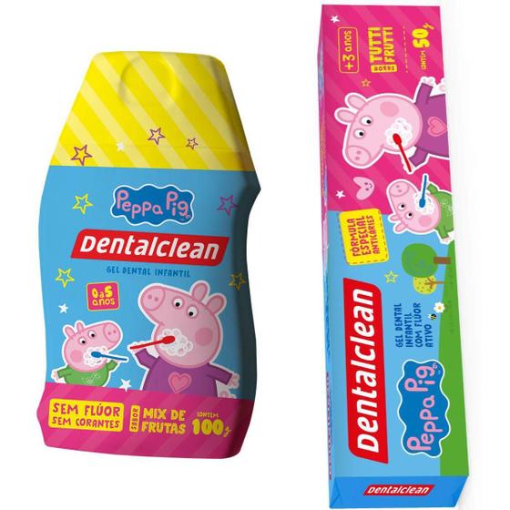 Imagem de 2X Gel Dental Infantil Peppa Pig - Com Fluor E Sem Fluor