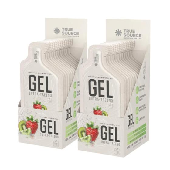 Imagem de 2x Gel Intra Treino Kiwi Com Morango True Source 10 Unidades 35g