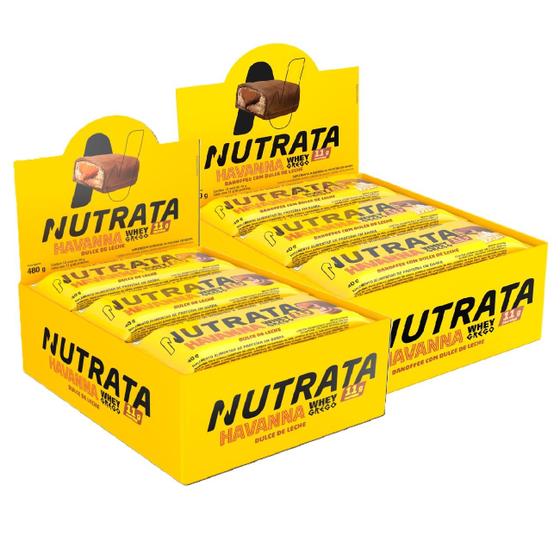 Imagem de 2x Grego Bar Banoffee e Havanna - Nutrata 12 un.