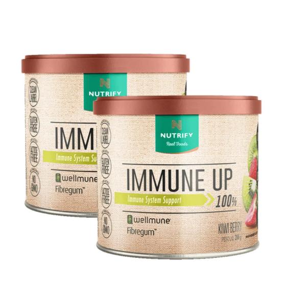 Imagem de 2x Immune Up Fibregum Nutrify Morango Com Kiwi 200g