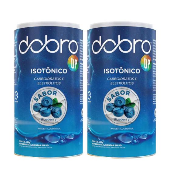 Imagem de 2x Isotônico Up com Carbo Dobro Sabor Blueberry 450g