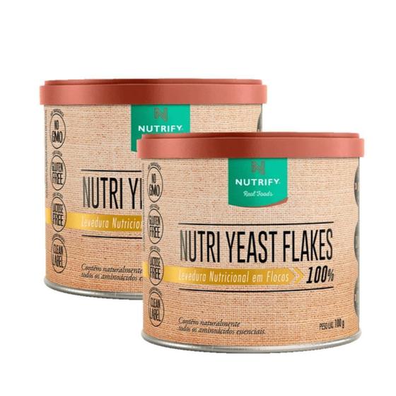 Imagem de 2X Levedura Nutricional Nutri Yeast Flakes Nutrify 100G