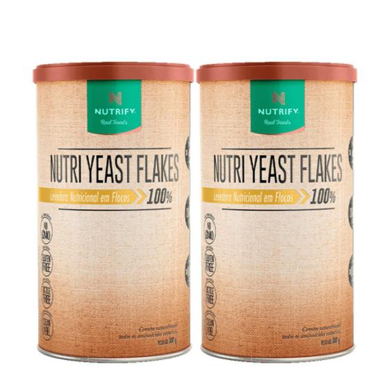 Imagem de 2x Levedura Nutricional Nutri Yeast Flakes Nutrify 300g