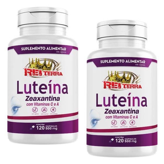 Imagem de 2x Luteína e Zeaxantina com Vitaminas C e A 500mg 240cps