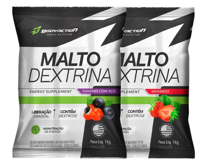 Imagem de 2x Maltodextrina Malto Dextrin 1kg - Bodyaction