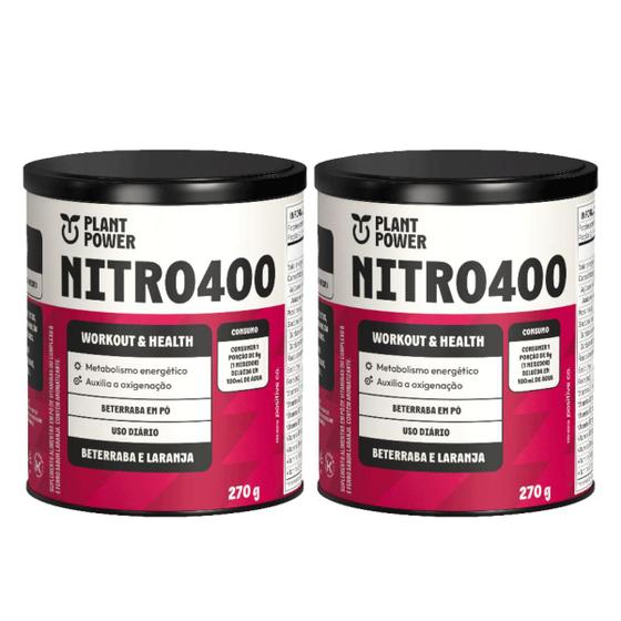 Imagem de 2x Nitro400 Plant Power Beterraba E Laranja 270g