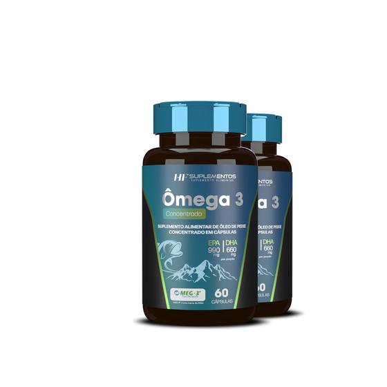 Imagem de 2x OMEGA 3 CONCENTRADO 60 CAPS HF SUPLEMENTOS