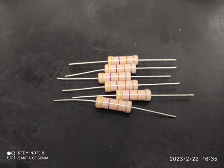 Imagem de 2x Resistor 47k 3w 5% 17mm