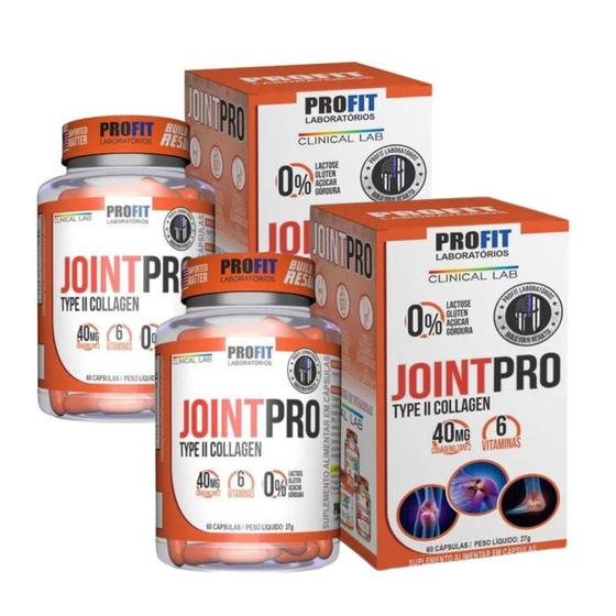 Imagem de 2x Suplemento Joint Pro Type II Collagen 60 Caps - Profit