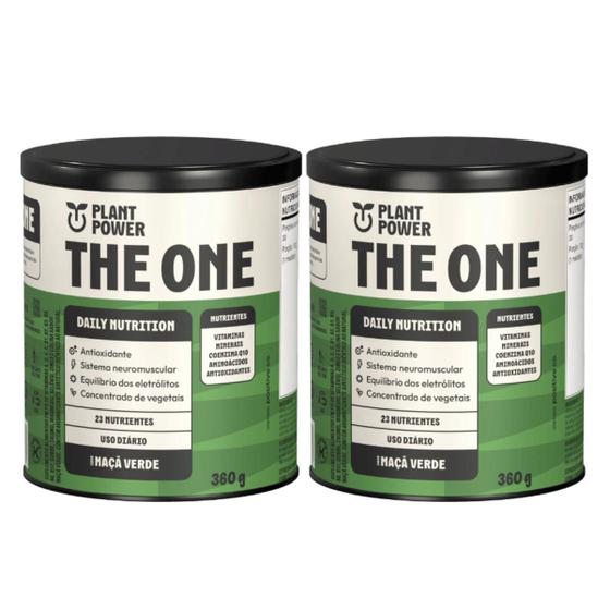 Imagem de 2x The One 23 Nutrientes Plant Power Maça Verde 360g