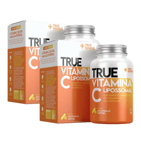 Imagem de 2x True Vitamina C 1000mg Lipossomal True Source 60 Cápsulas 