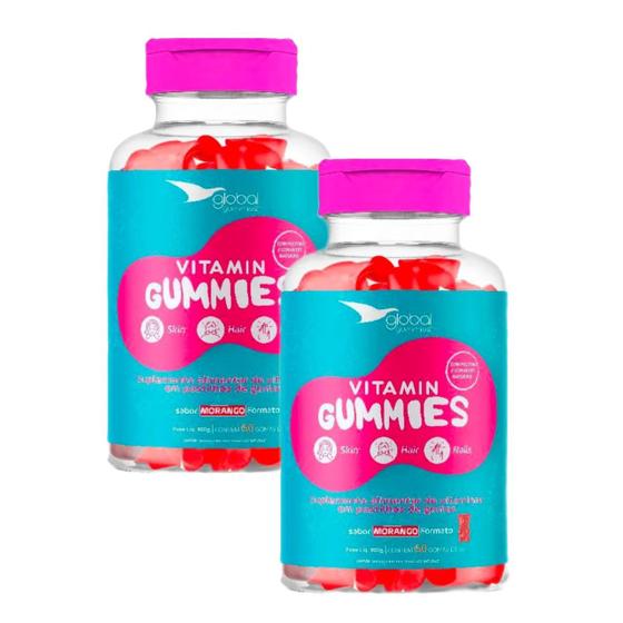 Imagem de 2x Vitamin Gummies Cabelos, Pele E Unhas- Global- 60 Gomas