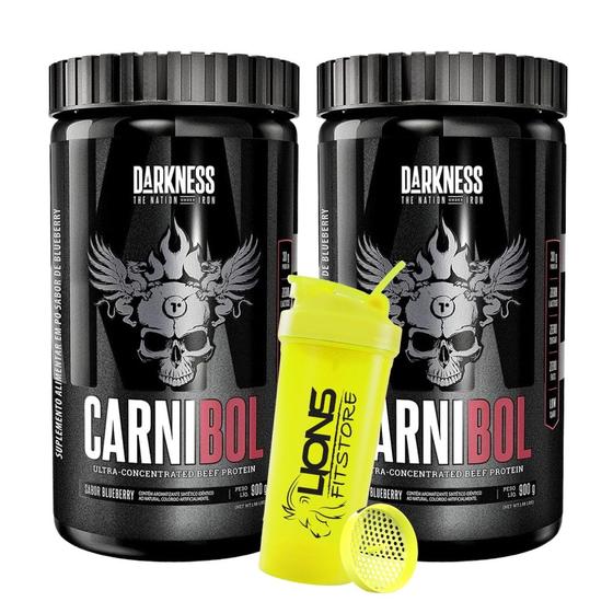 Imagem de 2xCarnibol - 900g Darkness - Blueberry+Coqueteleira 700 ML