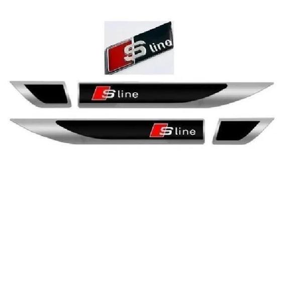 Imagem de 3 Adesivo Emblema Audi Sline Jetta Golf A1 A3 A4 A6 R8 Q5 Q7