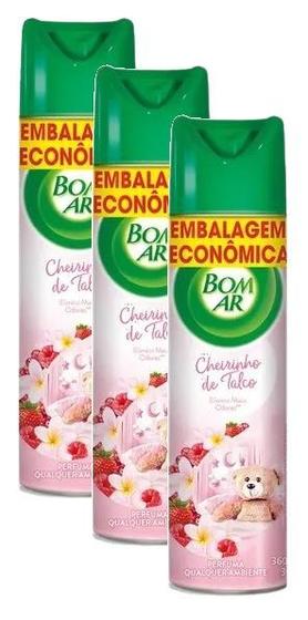 Imagem de 3 Air Wick Bom Ar Adorizador Aroma Cheirinho de Talco 360ml