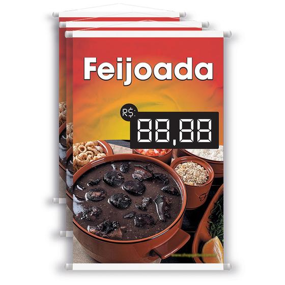 Imagem de 3 Banners Aqui Tem Feijoada - Preço Editável