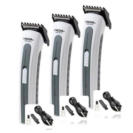Imagem de 3 Barbeador Aparador Noua 3915 Sem Fio Barba Pezinho
