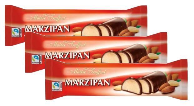 Imagem de 3 barra truffout marzipan com cobertura de chocolate 100g
