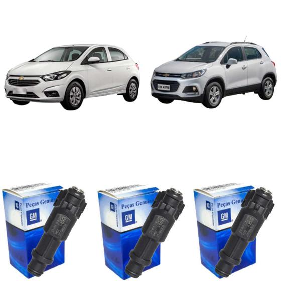 Imagem de 3 Bicos Injetor Onix Tracker 1.0 2011 A 2019 25199309 Delphi