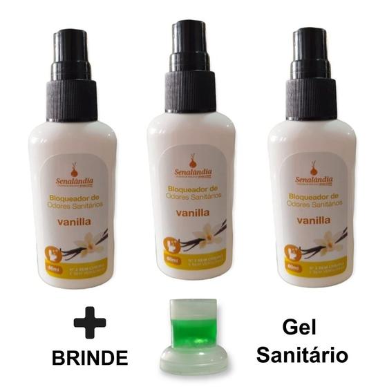 Imagem de 3 Bloqueador Odor Sanitário N 2  Vanilla Pós Bariátrica Free Coco 60ml Marca Senalândia - Envio Já